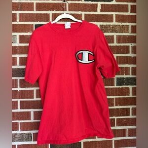 2000s Style Champion Red Crewneck Tee